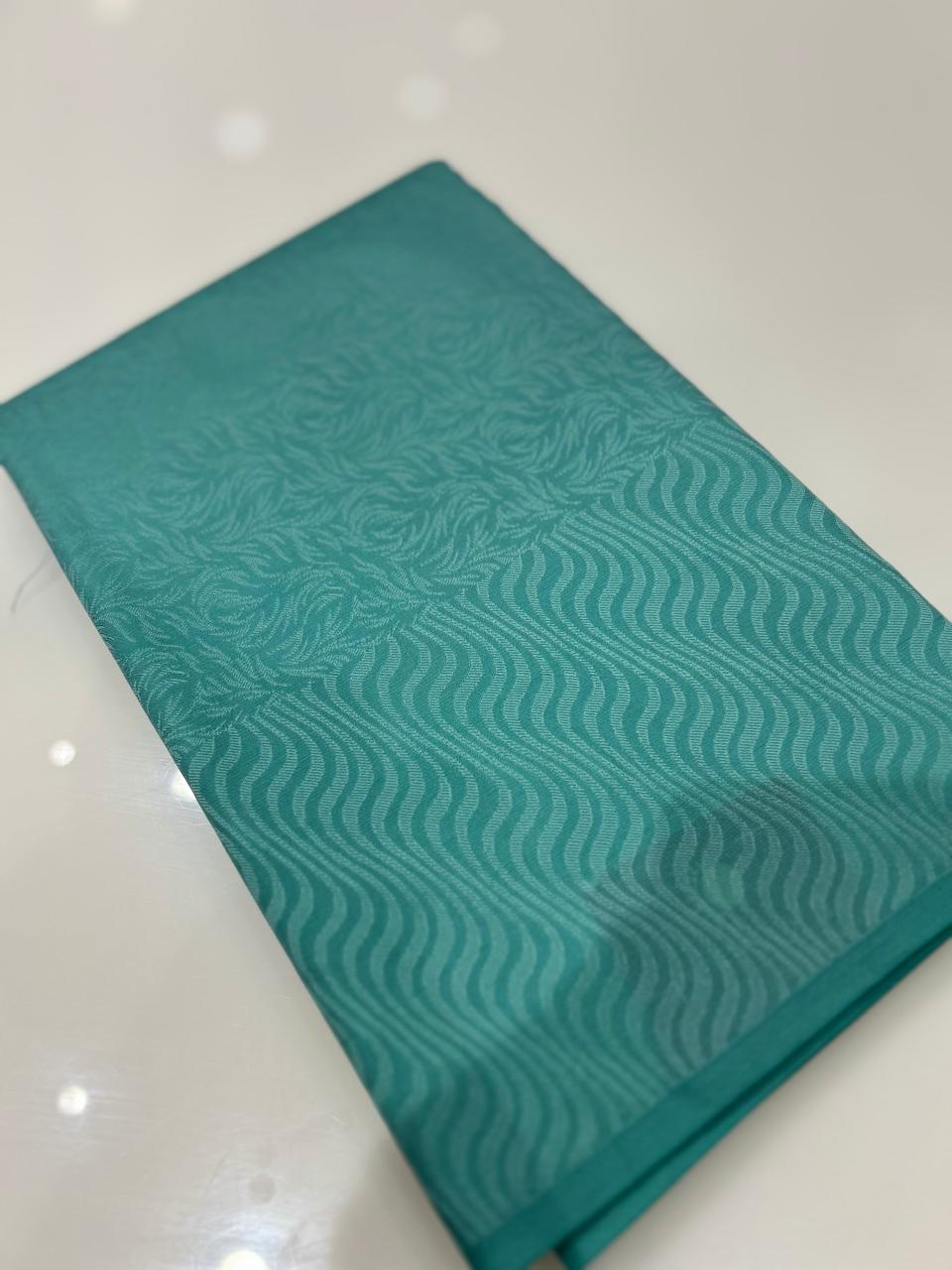 SEMI KANCHIPURAM SAREE-Blue  Search code 9436