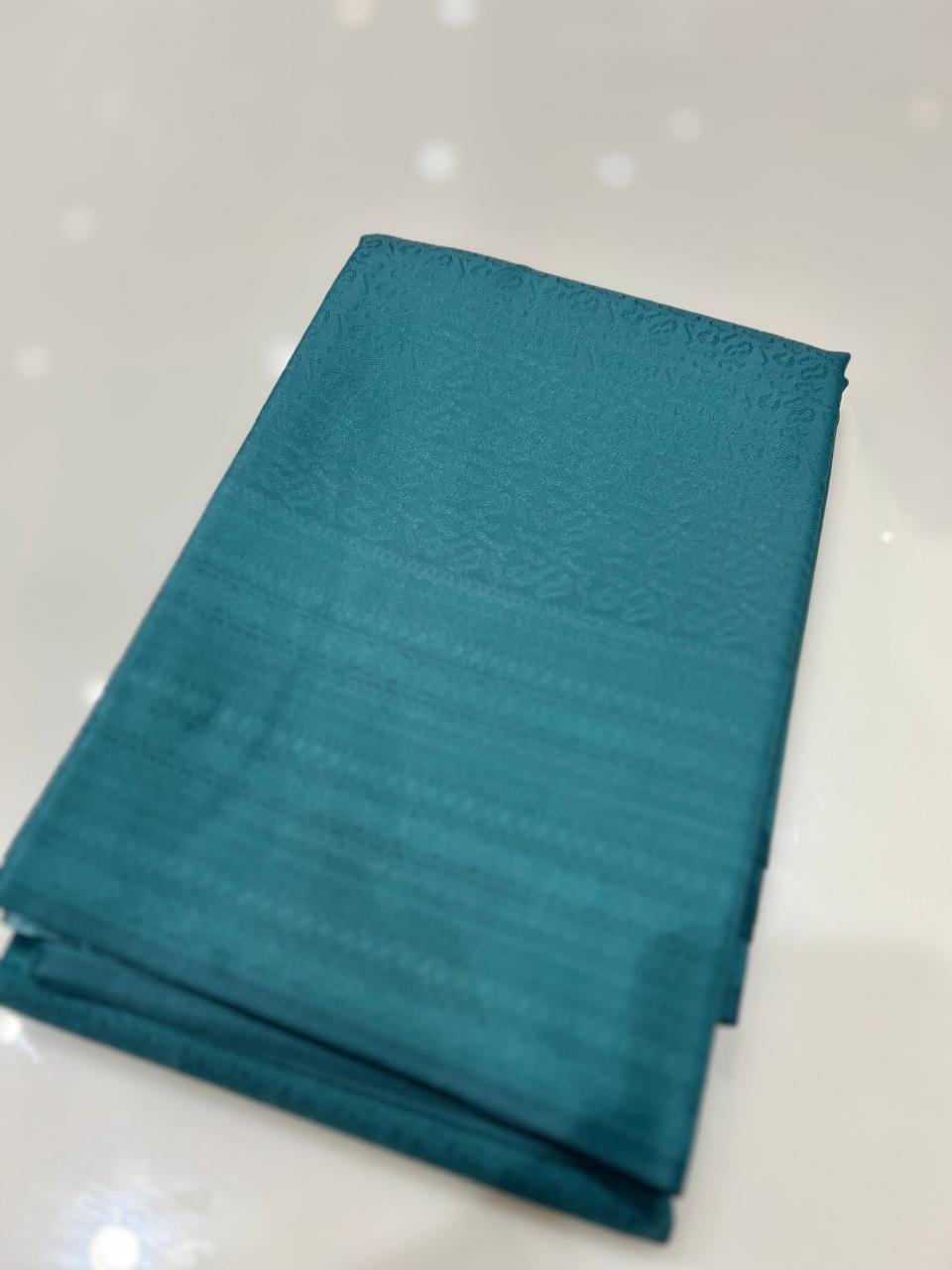 SEMI KANCHIPURAM SAREE-Blue Search code 9439