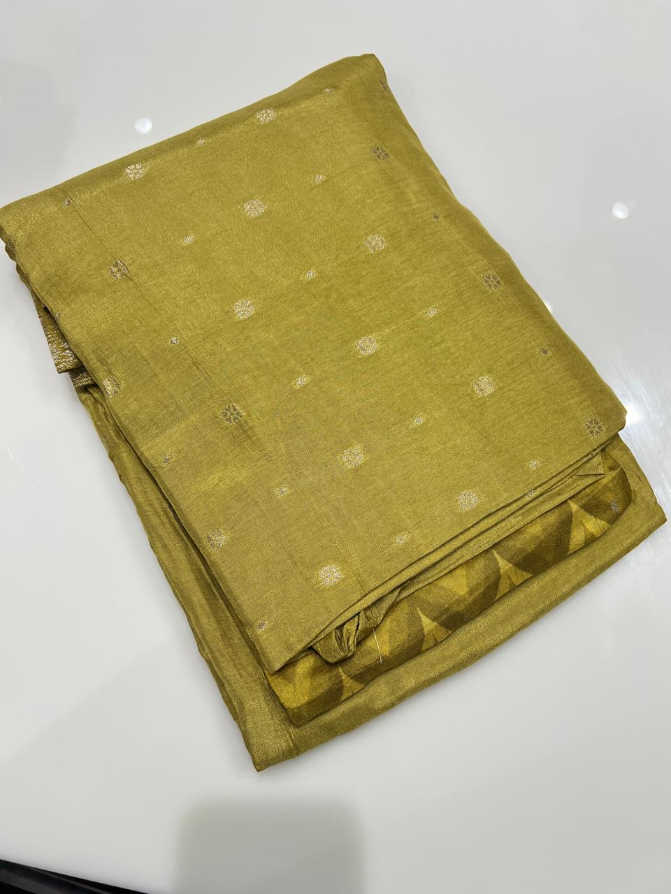 UNSTITCHED SALWAR  SUIT SET - Light green shade Search code 3858