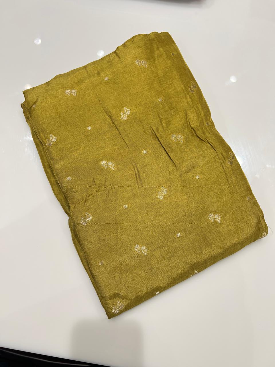 UNSTITCHED SALWAR  SUIT SET -  Green shade Search code 3861