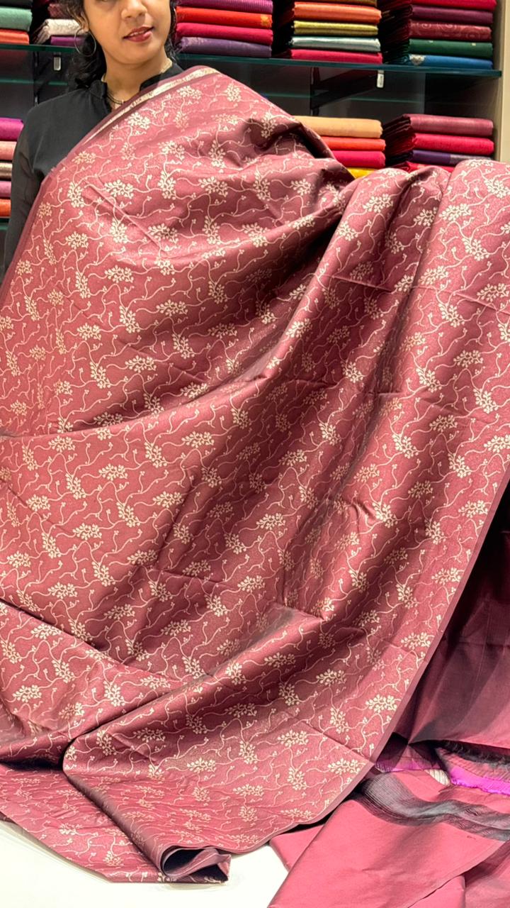 KANCHIPURAM SAREE-maroon  shade Search code6569