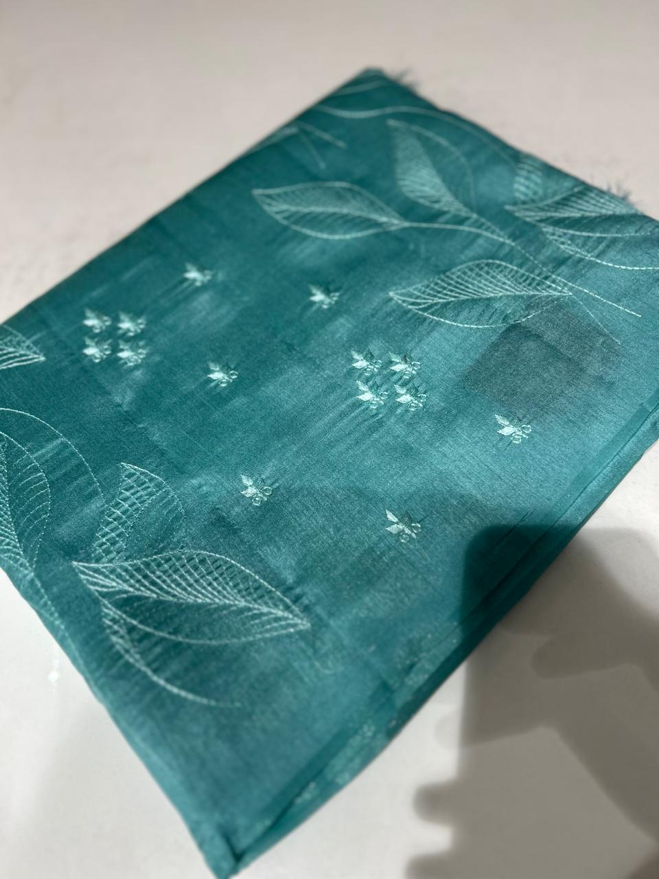 Semi Silk Saree -Marry blue  color Search code 2222