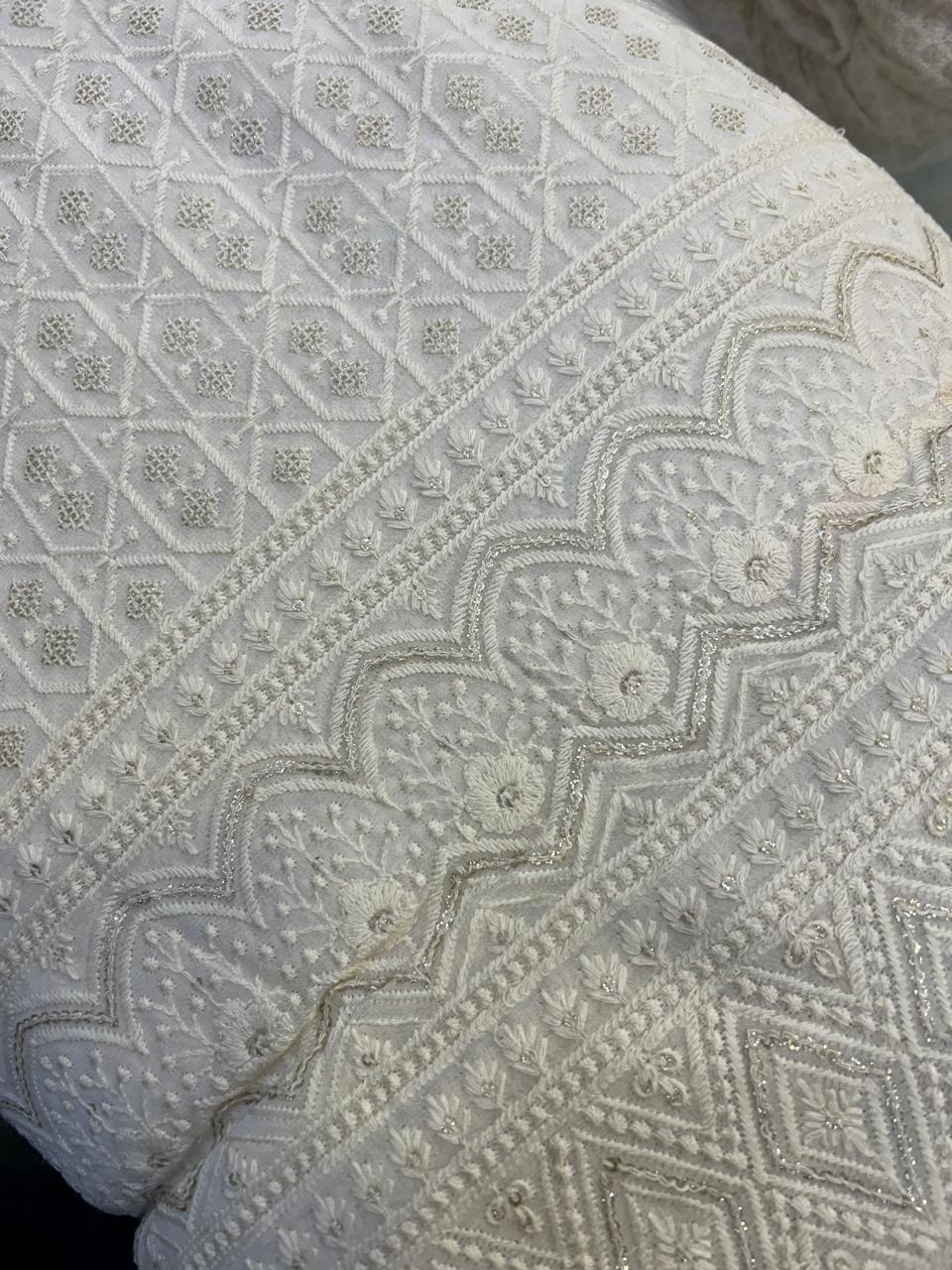 RUNNING MATERIAL -Off white Dyable   Search code 8105