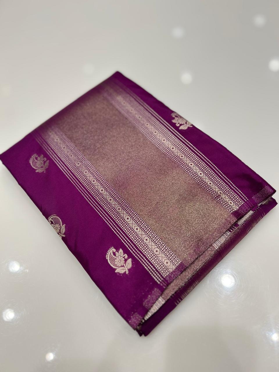 Mango Crepe  Silk Saree -Vadamali Search code 5556