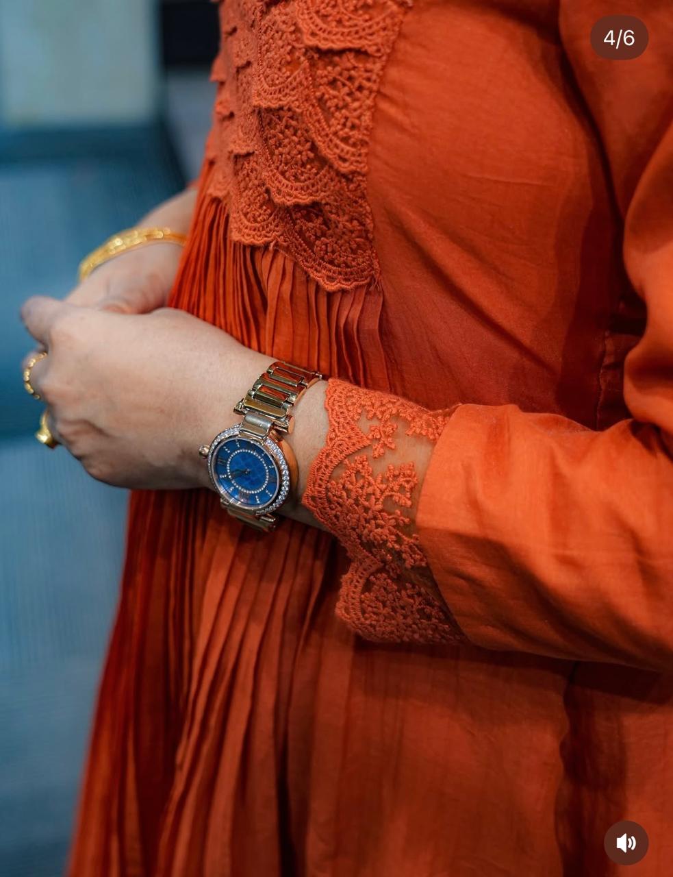 Salwar Suit Set -Orange color Search code 4956