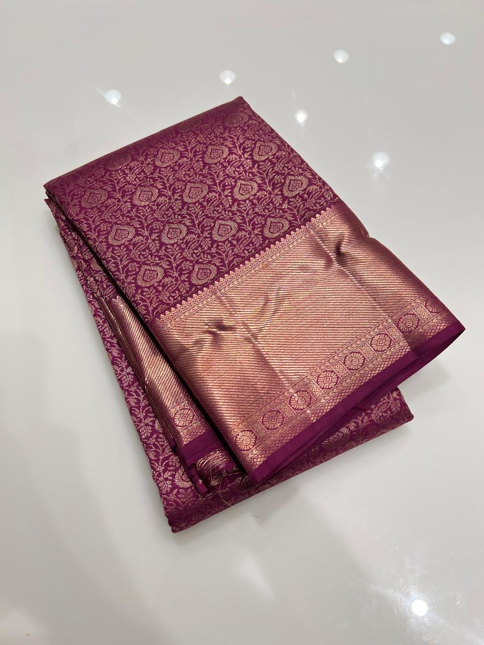 KANCHIPURAM SAREE -Vadamali search code 2056