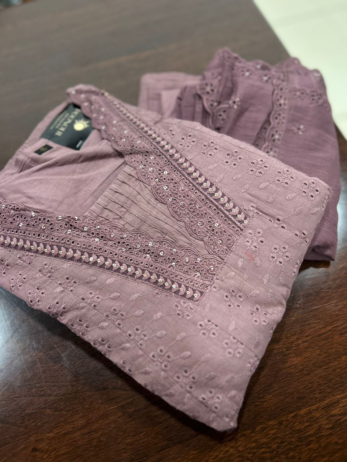 Salwar Suit Set -Mauve  color Search code 8201