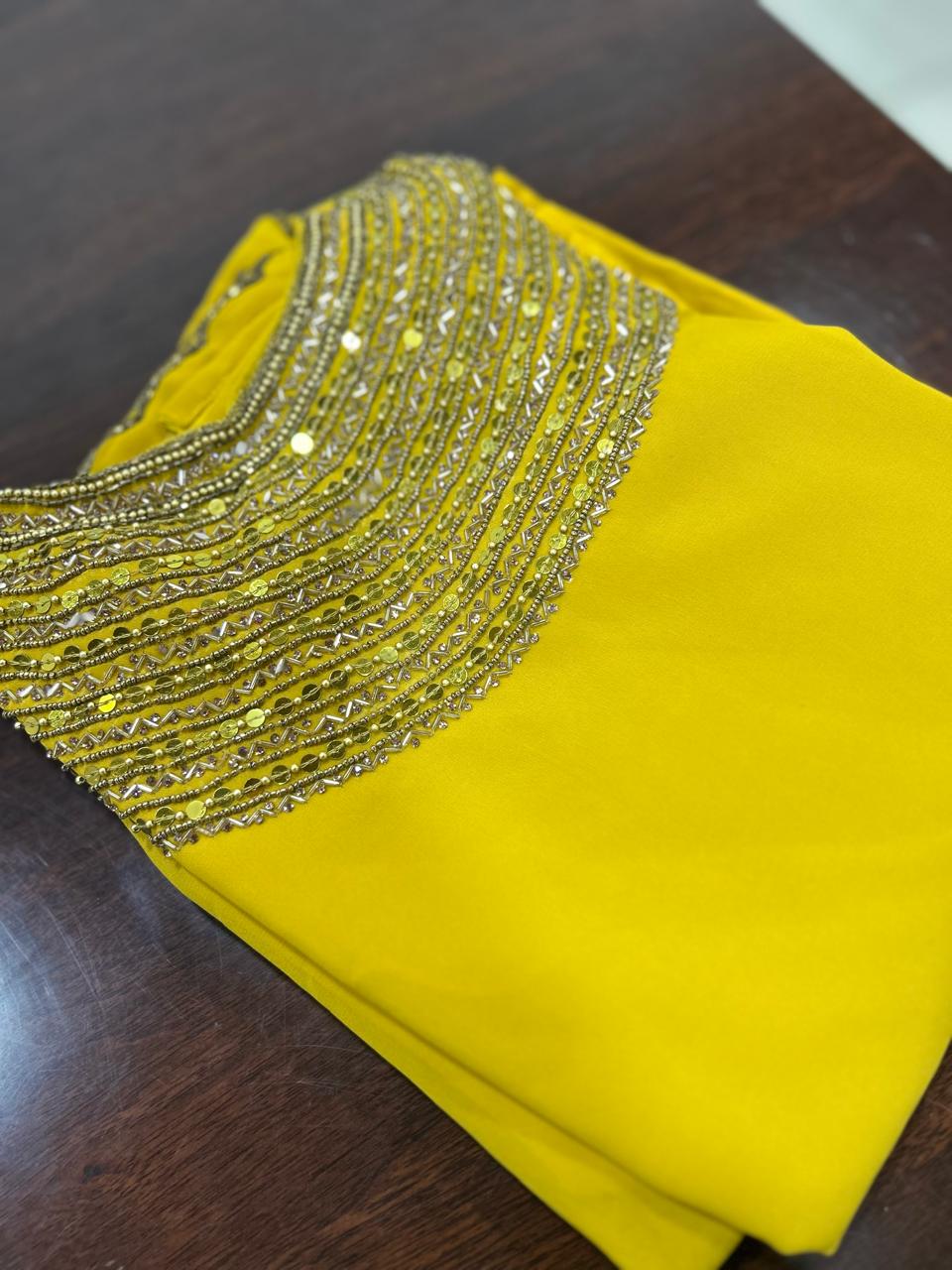 Salwar Suit Set -Yellow color Search code 8209