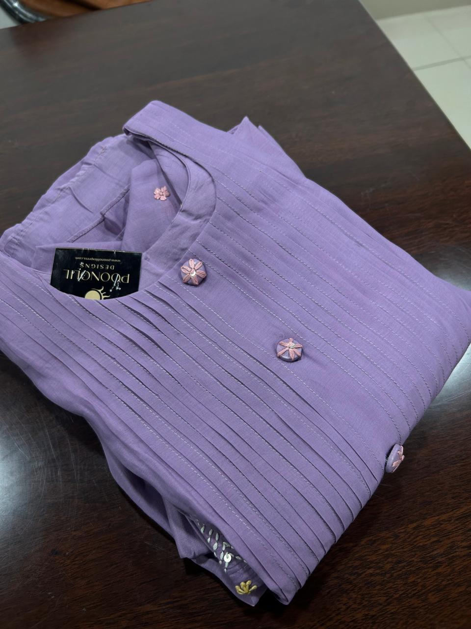 Salwar Suit Set -Lavender color Search code 8225