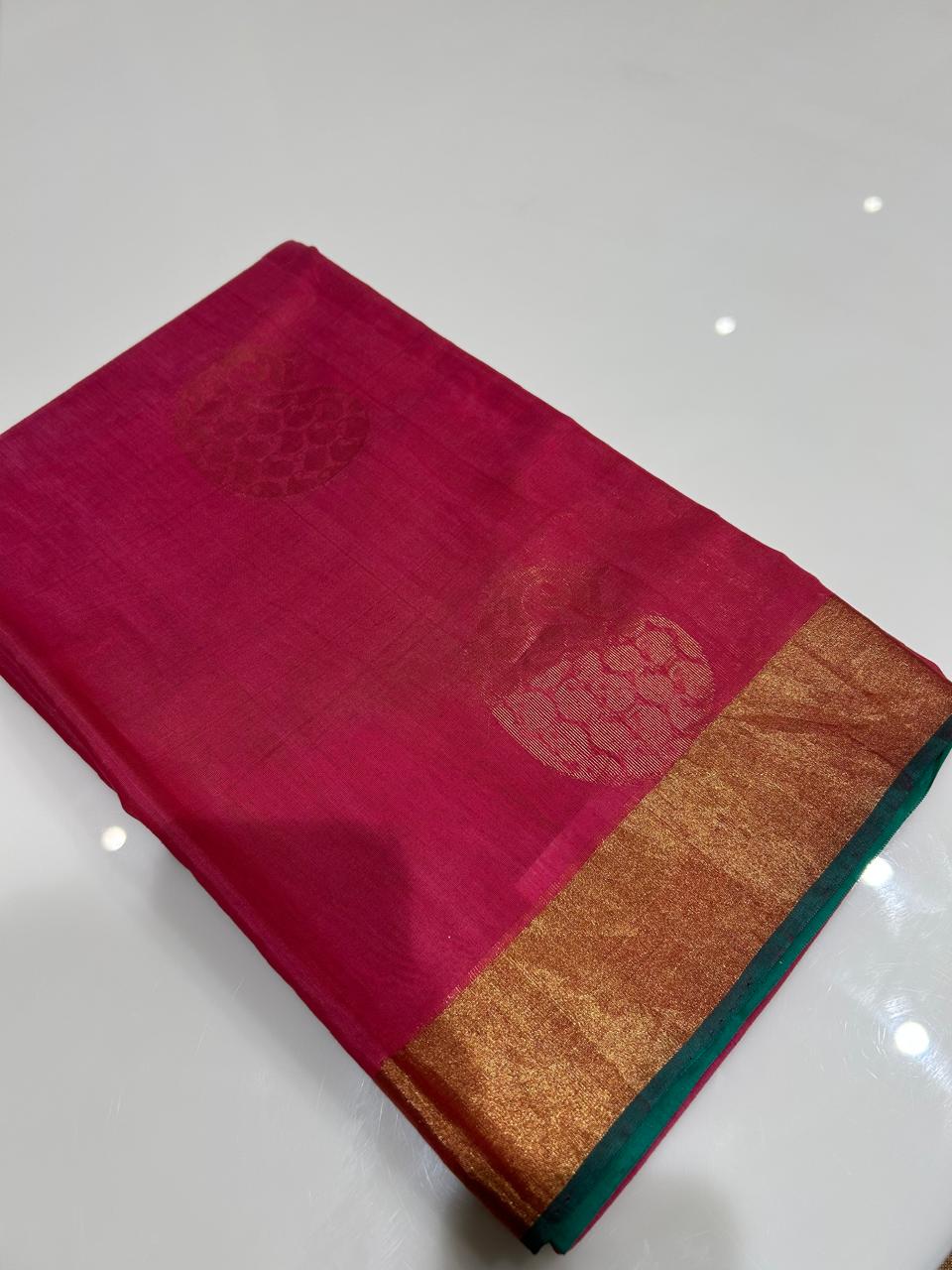 Cotton  Saree-Ranni  Search code 6005