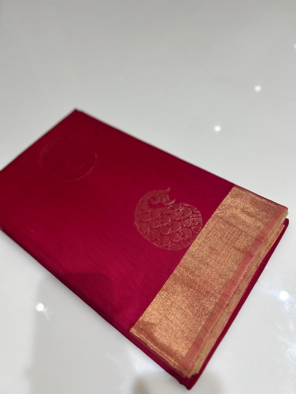 Cotton  Saree- Ranni   Search code 6007