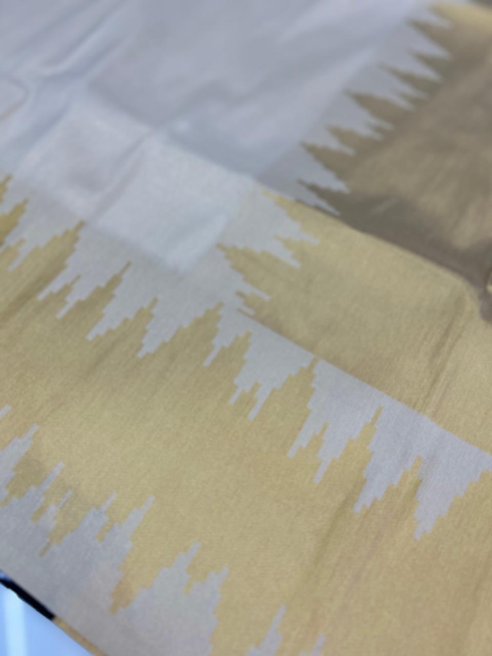 Tissue  Saree- Golden shade Search code 8610