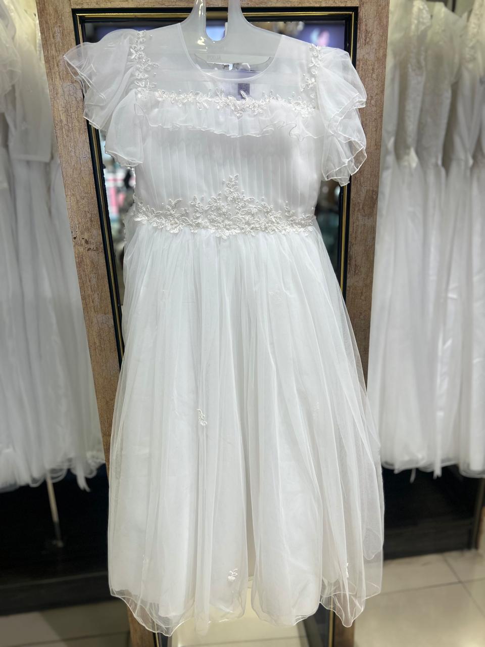 Holy communion Frocks- White Color  Search code  4600
