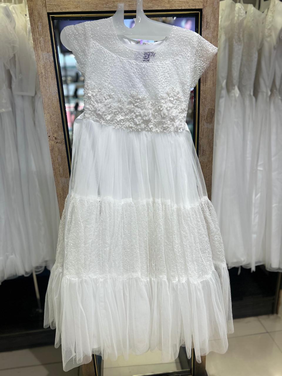 Holy communion Frocks- White Color  Search code  4601