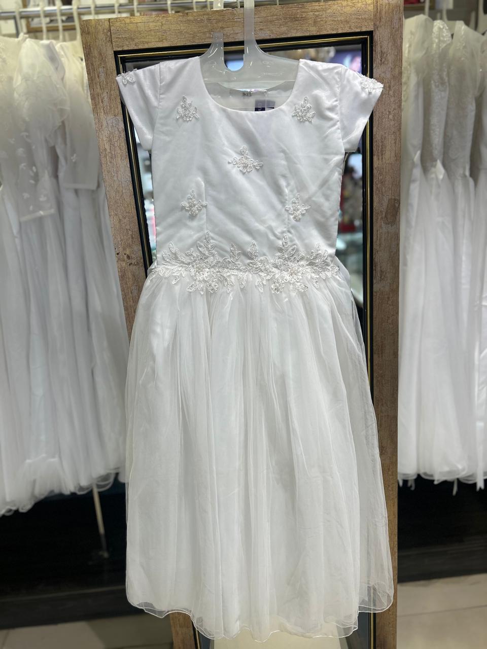 Holy communion Frocks- White Color  Search code  4602