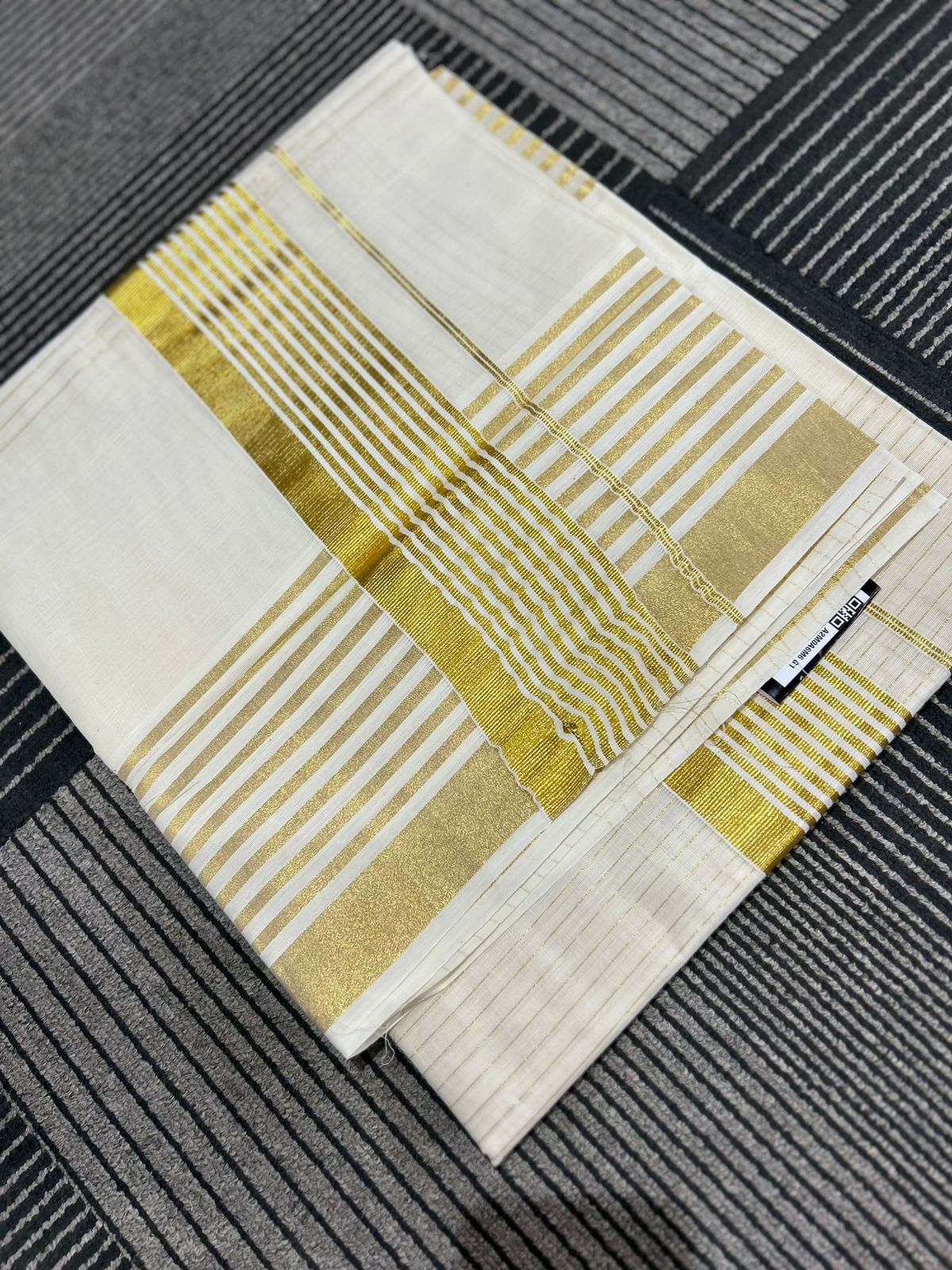 kerala saree - Golden cotton shade Search code 2167