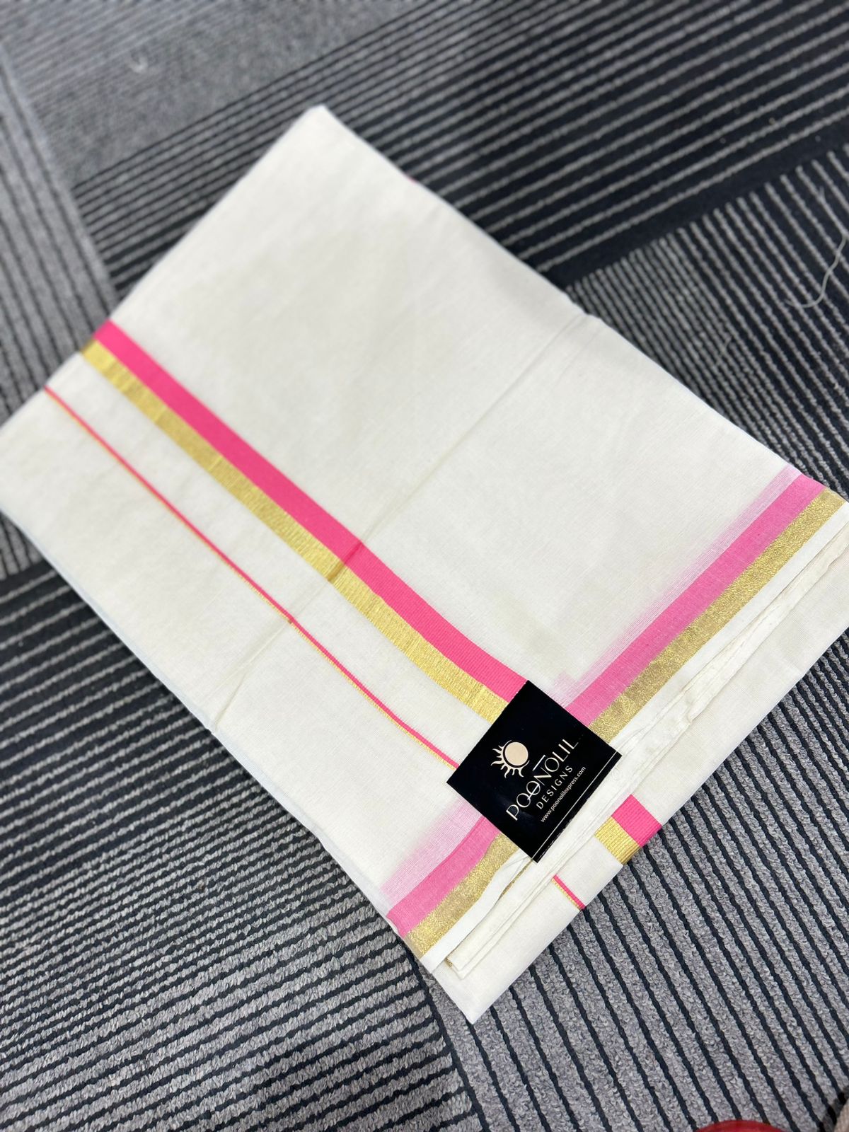 kerala saree - Golden cotton shade Search code 2178