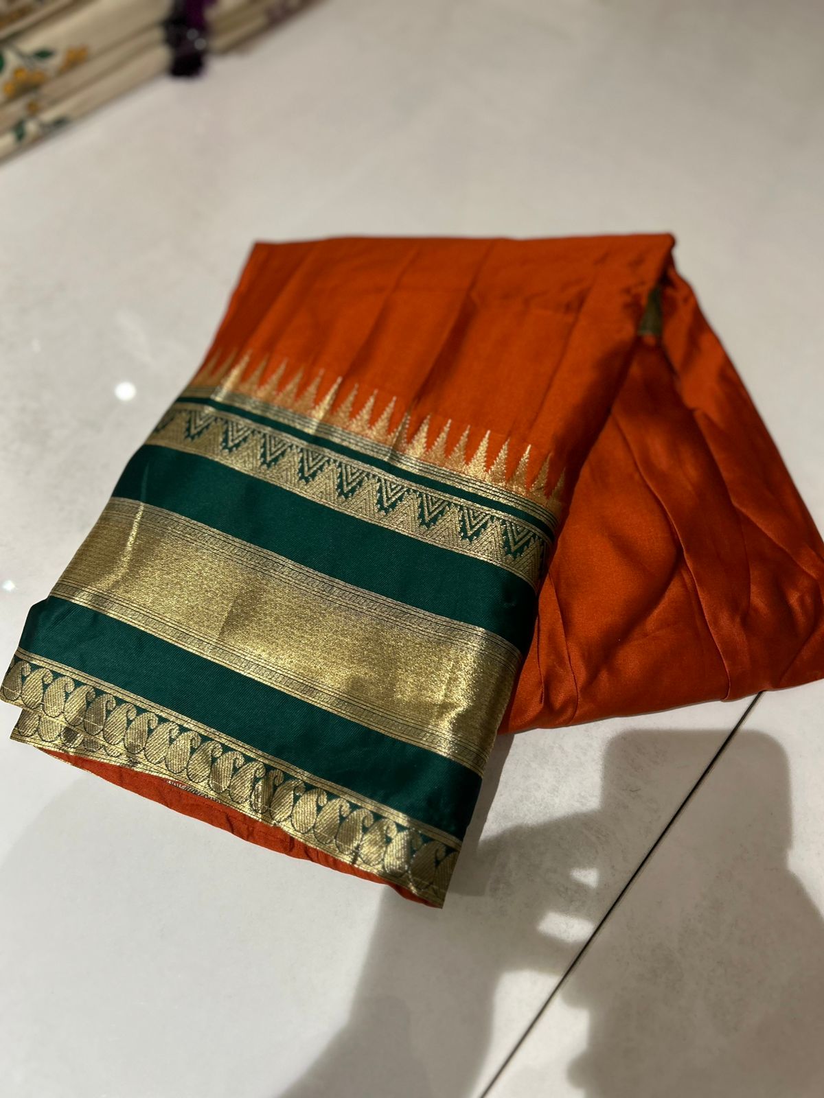 Davani- Burn orange to Green  Search code 3101