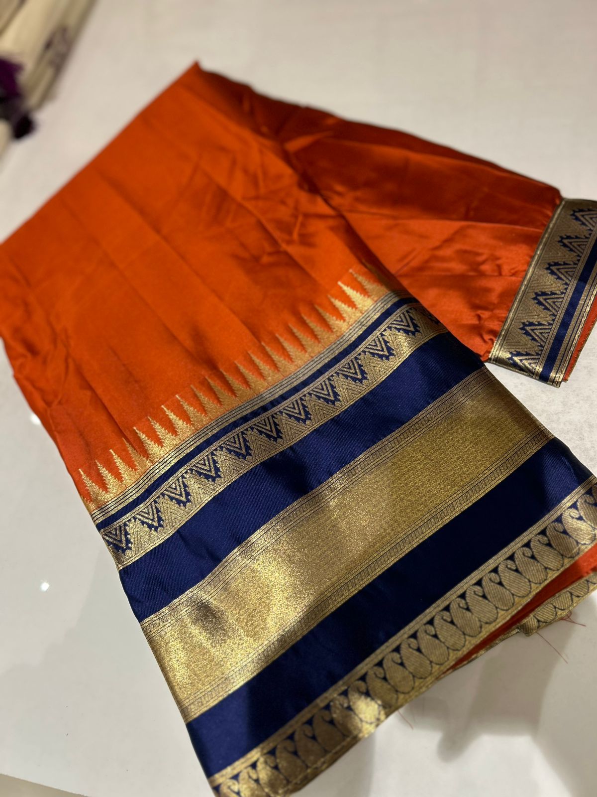 Davani- Burn orange to Navy blue Search code 3105