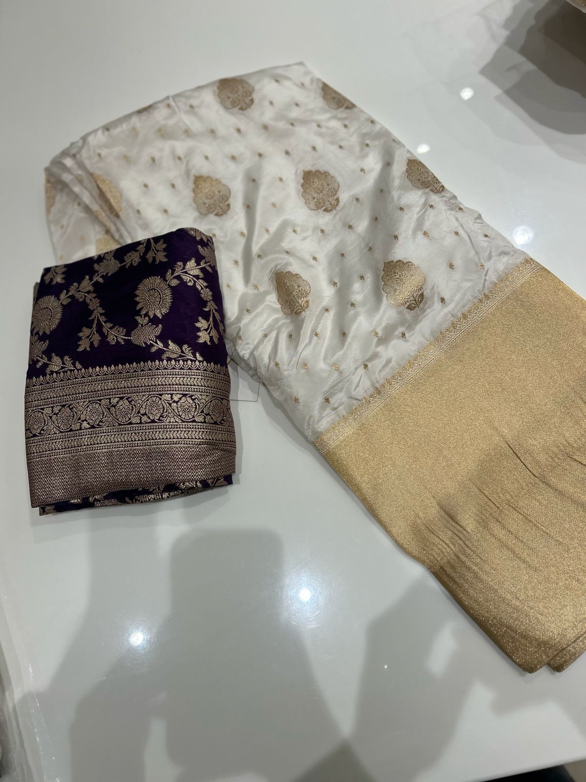 Davani- Golden cream to purple   shade  Search code 3123