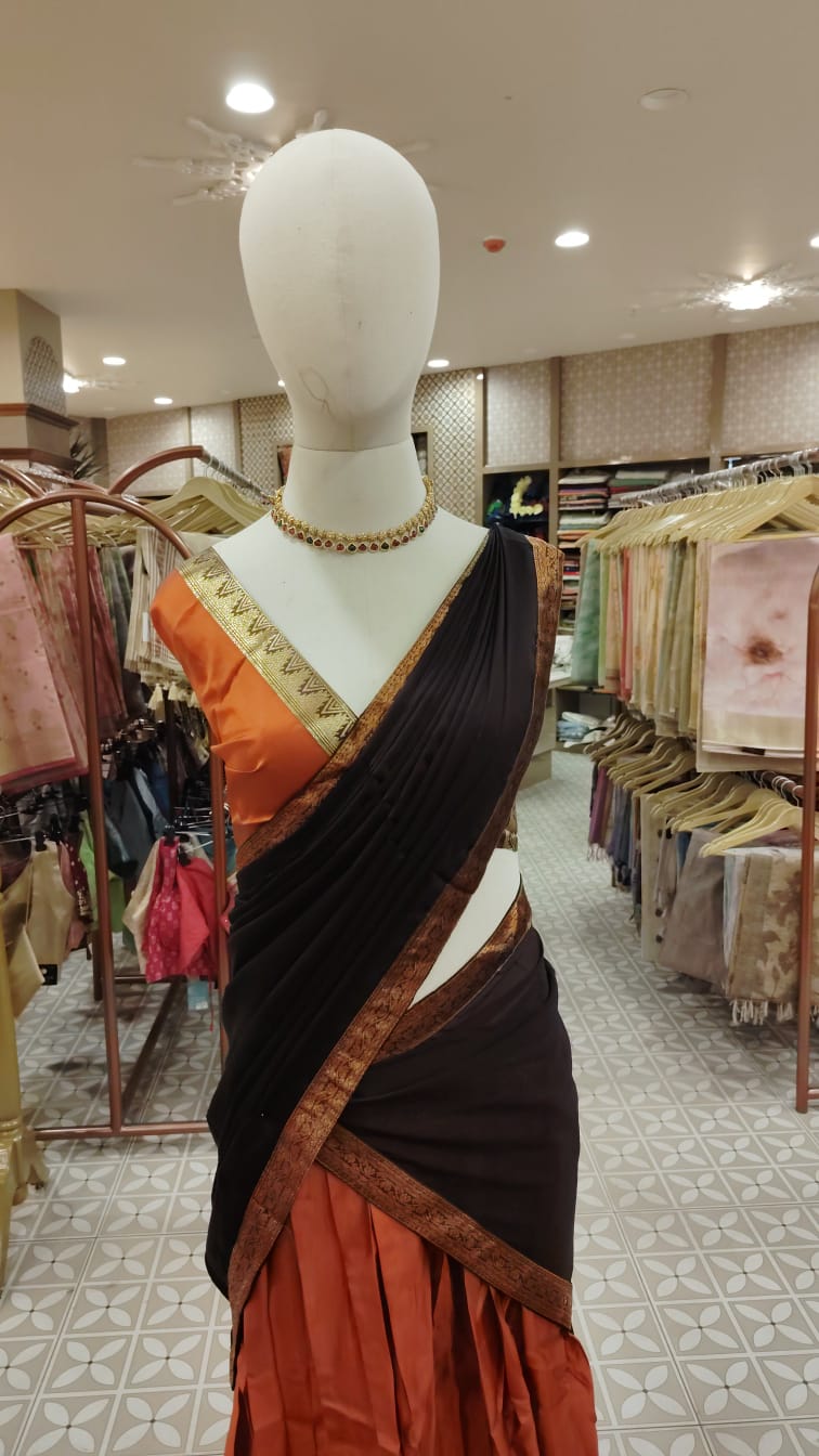 Davani-  Dark Charcoal and Rust Orange Search code 3136