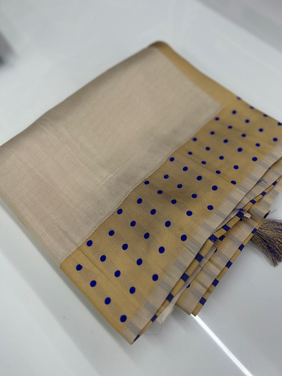 Tissue Saree- Golden Tissue  Search code 8600