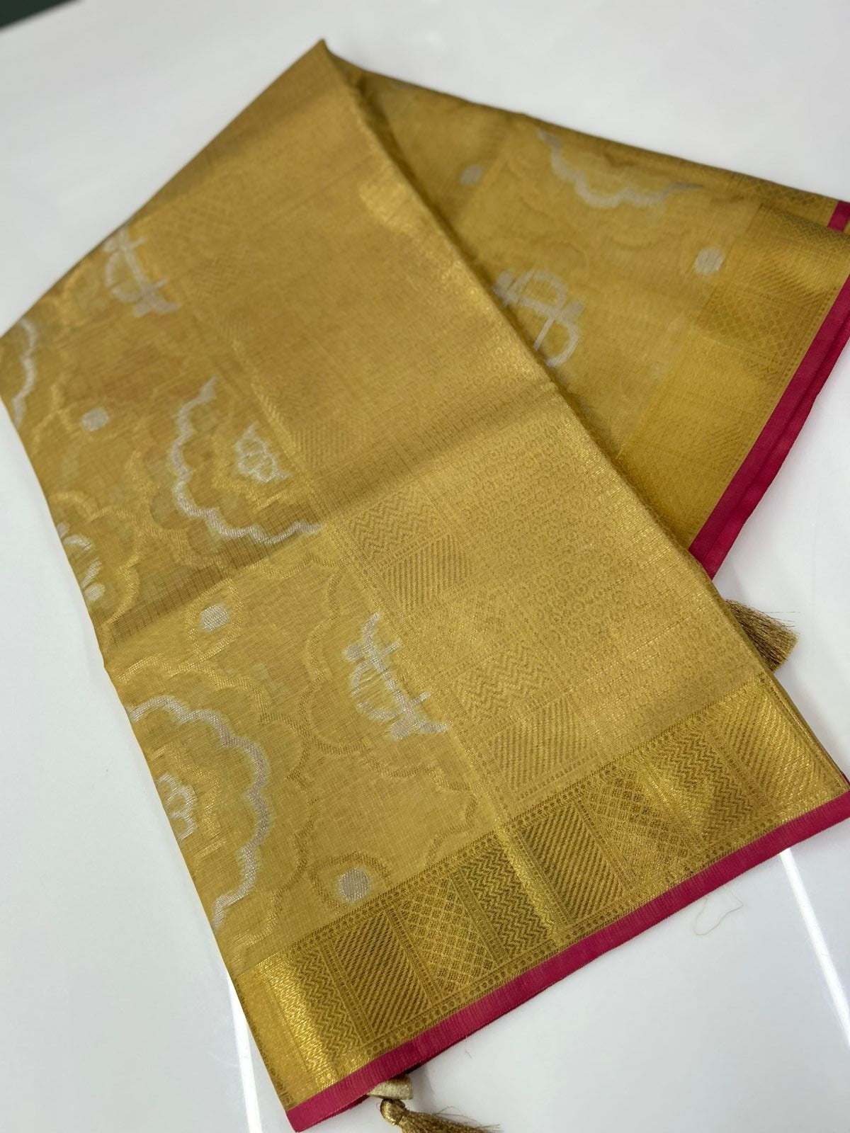 ponn kani collections - Golden  shade Search code 8514