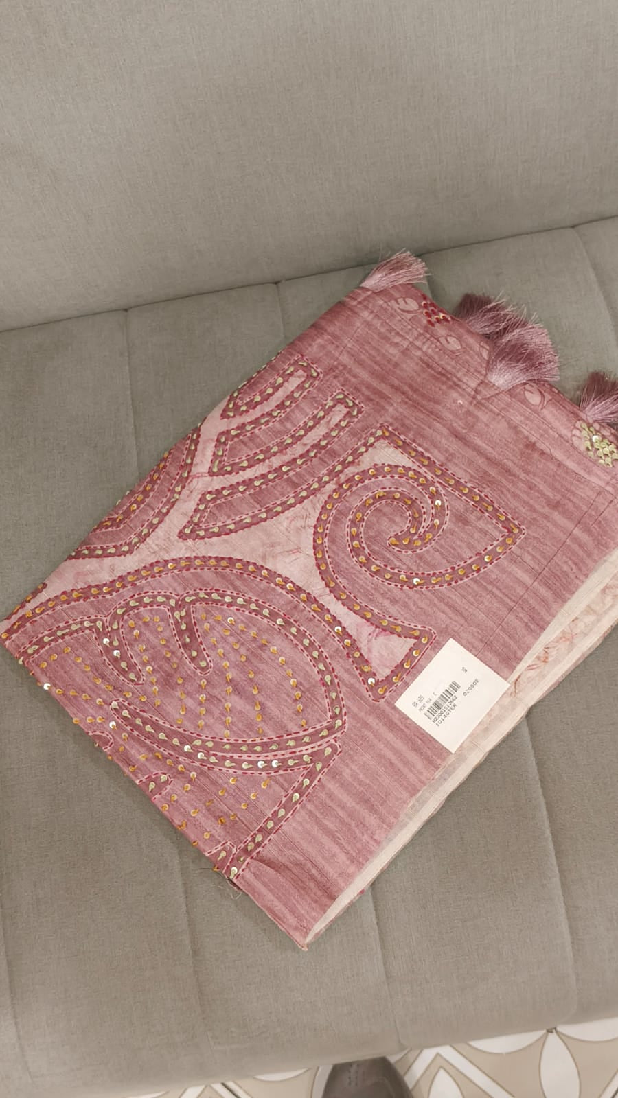 Khadi Cotton  Saree -  Search  code 8012)