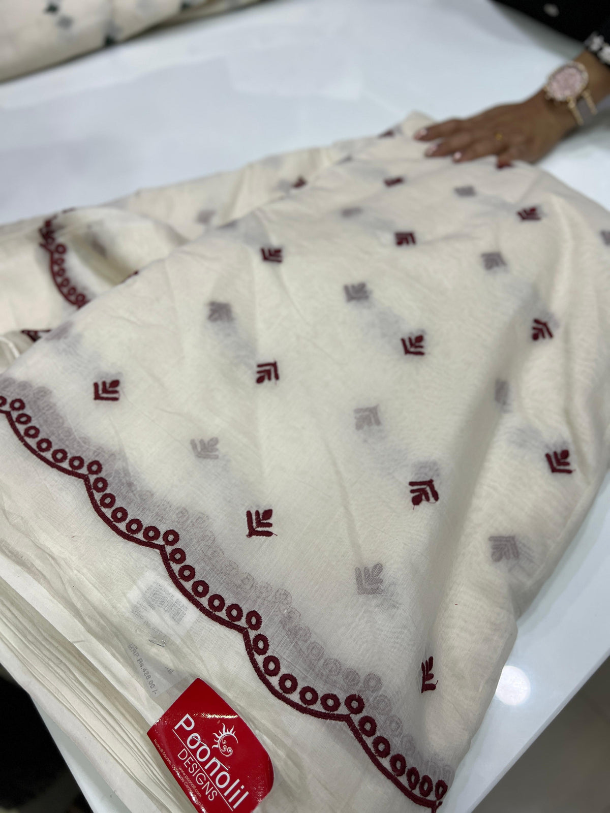 Running Material chanderi  dupatta   Color  Search code 6006