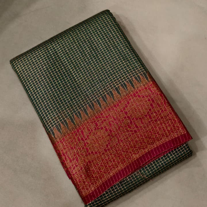 Georgette Banarasi saree -  shade  Search code 3002