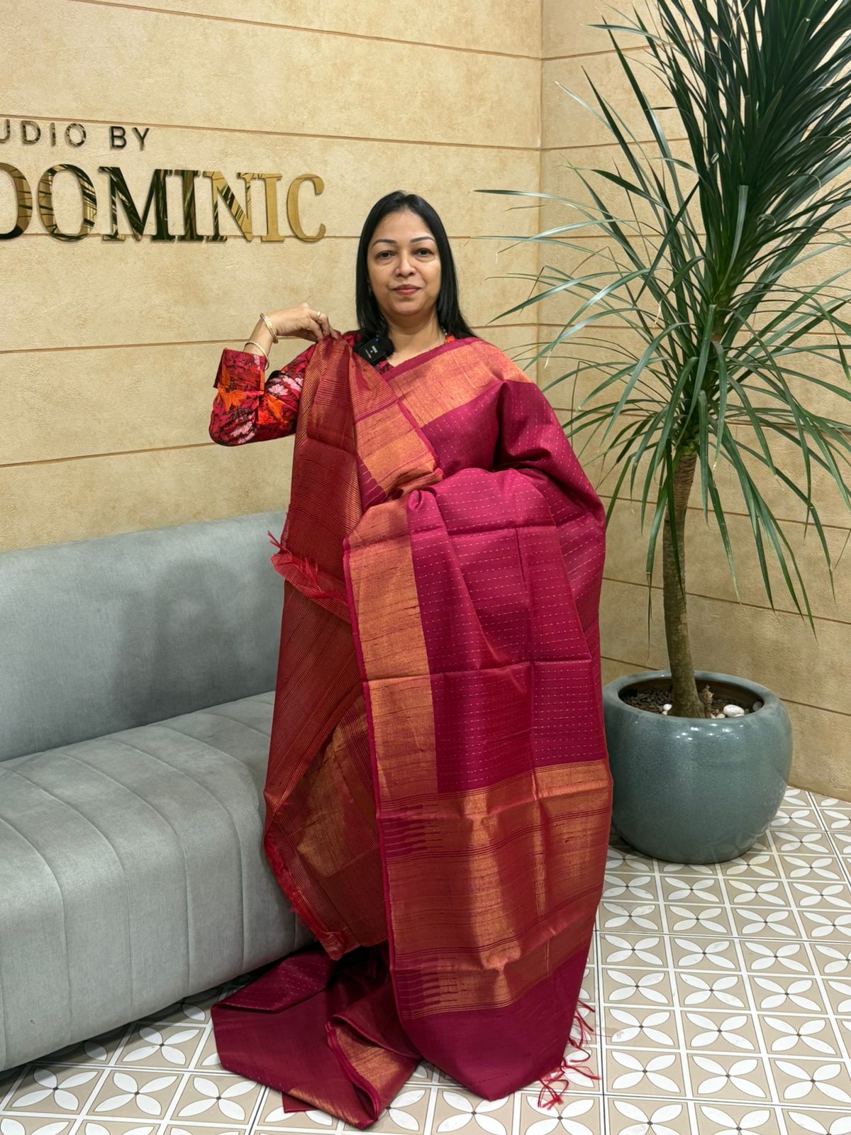 RAW  SILK SAREE  -  Search code 6011