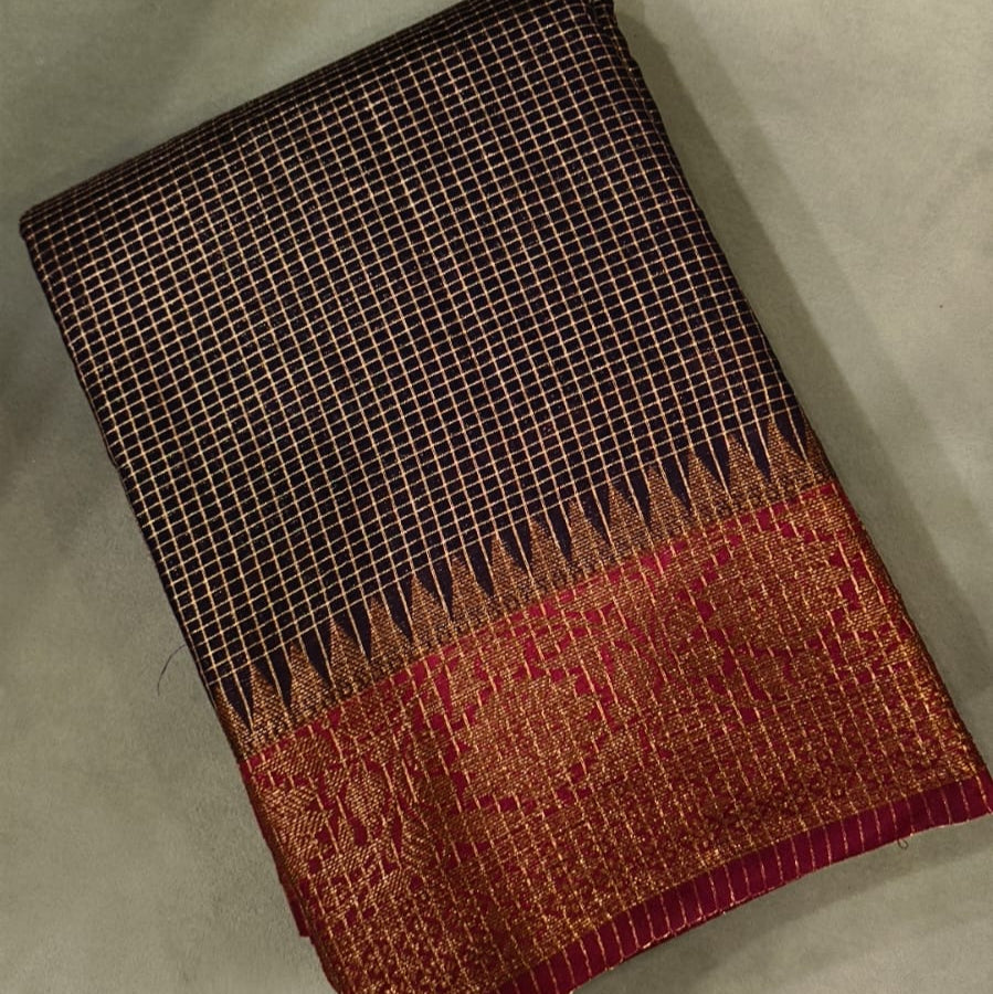 Georgette Banarasi saree -  shade  Search code 3006