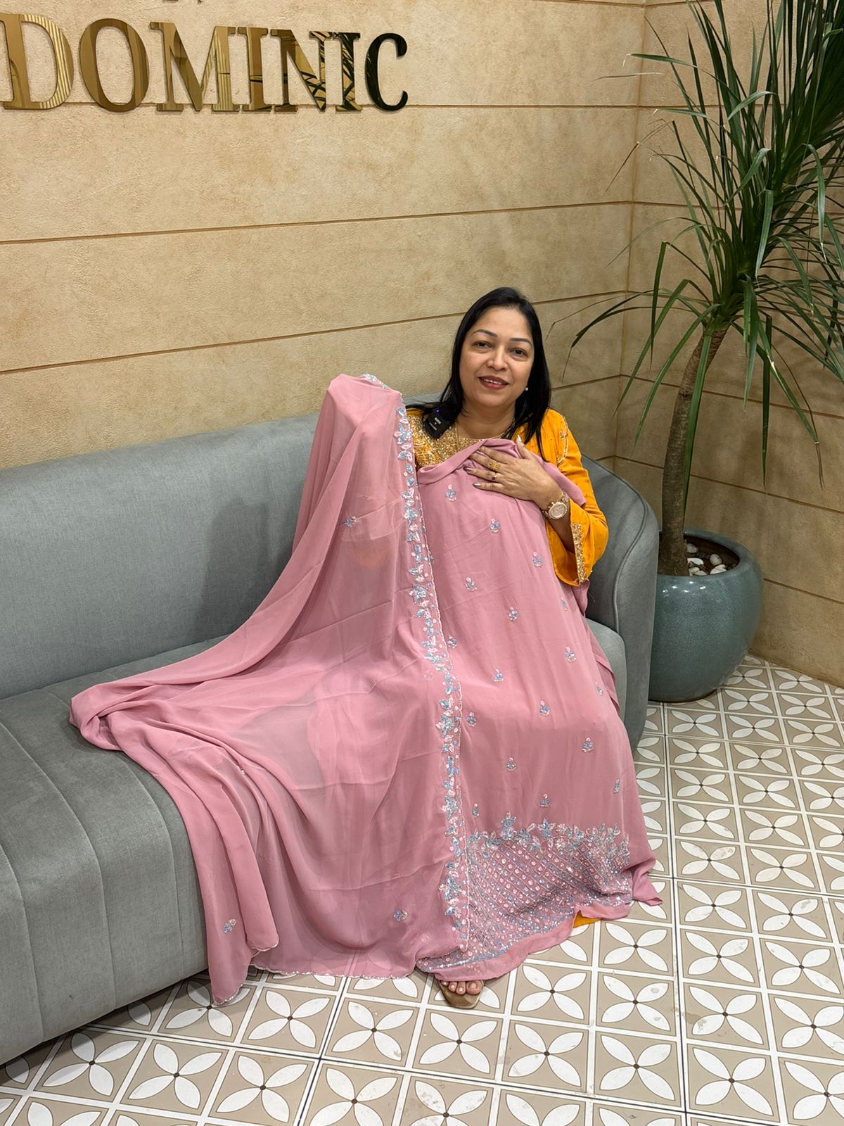 UNSTITCHED SALWAR  SUIT SET pink shade Search code 5085