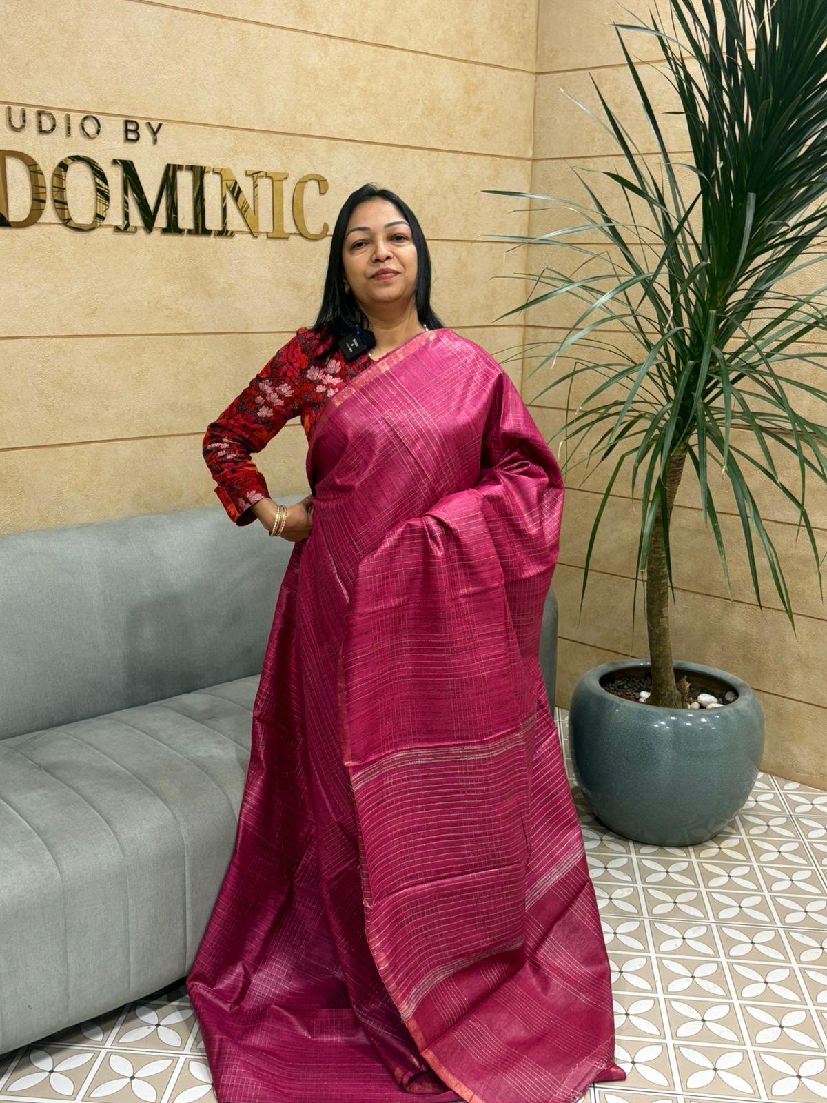 JUTE SILK SAREE  -  Search code 6007